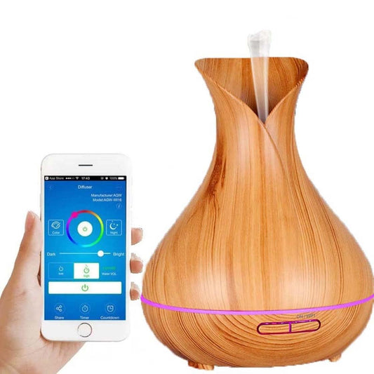 Smart WiFi Aromatherapy Diffuser – Ultrasonic Humidifier with App & Voice Control