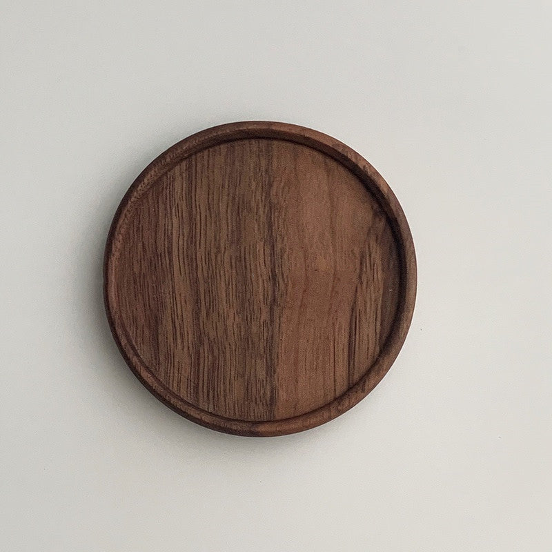 Japanese Walnut Wooden Coaster – Natural & Elegant