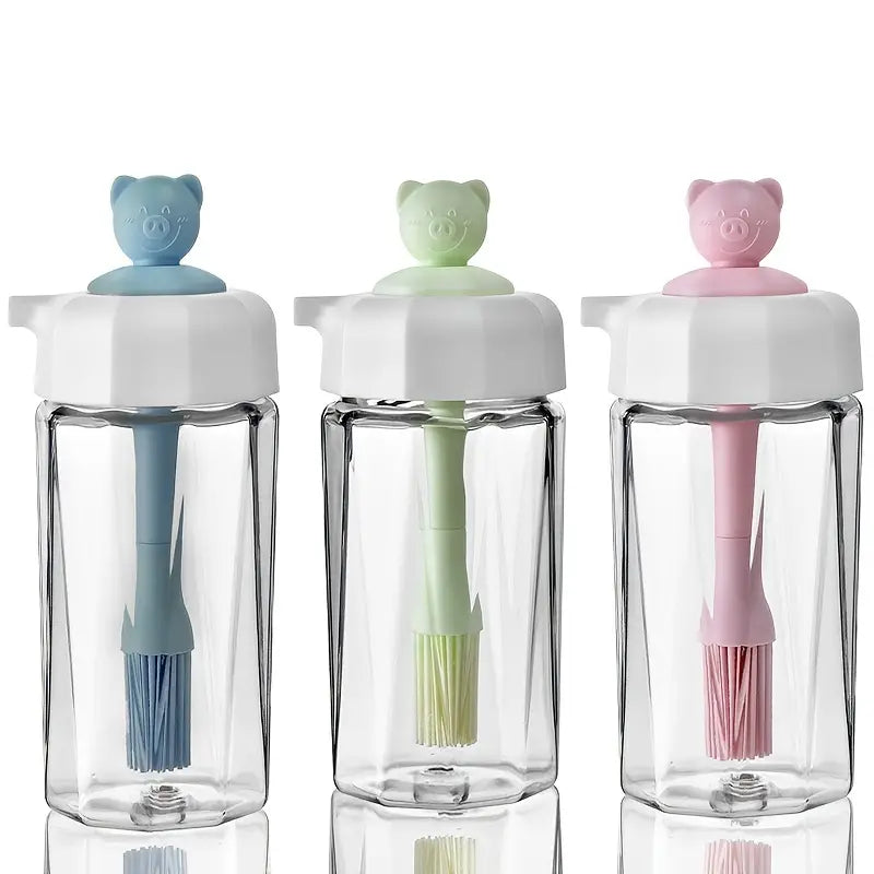 Olive Oil Dispenser Bottle with Silicone Brush for Cooking (CN)