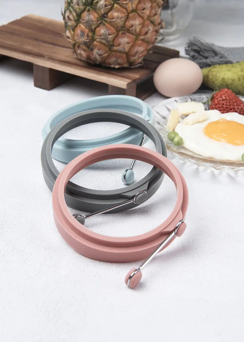 Multicolor Silicone Egg Ring Molds for Cooking (CN)