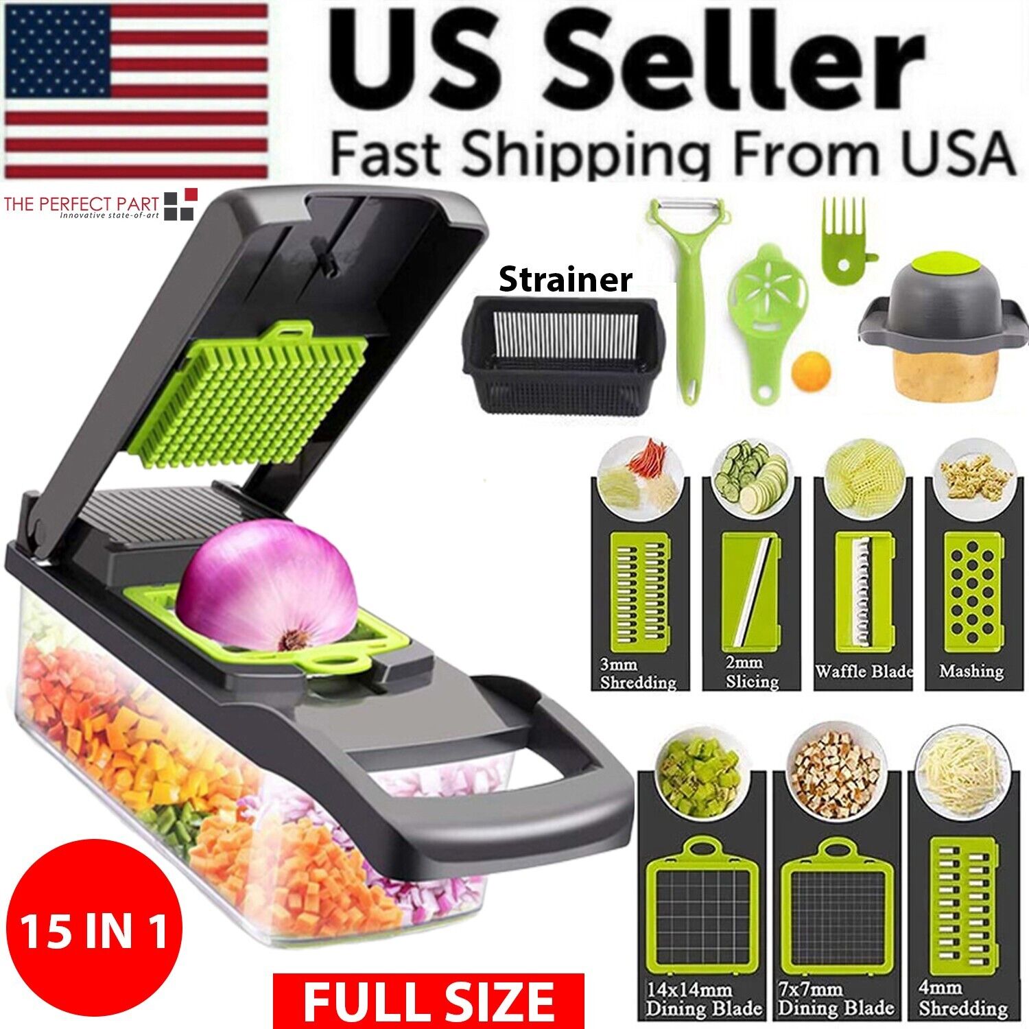 15-in-1 Vegetable Chopper & Slicer