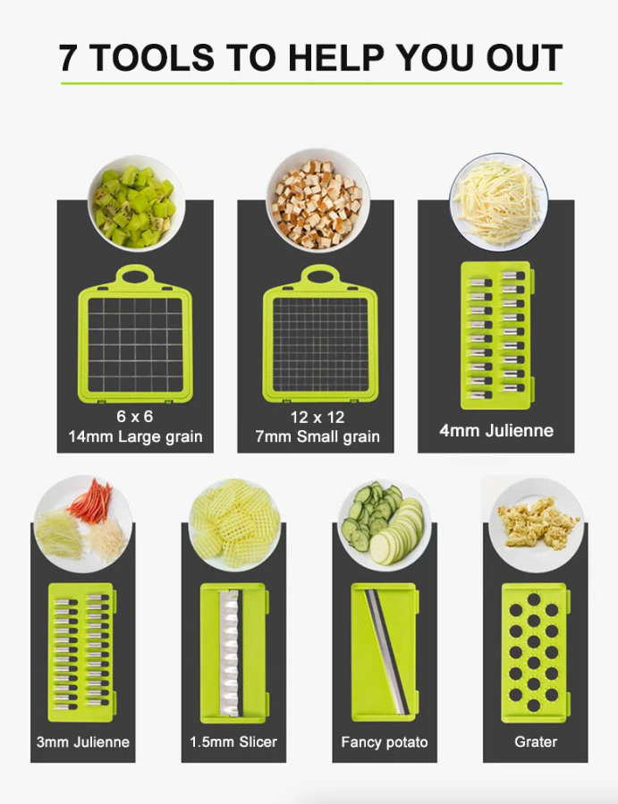 15-in-1 Vegetable Chopper & Slicer9