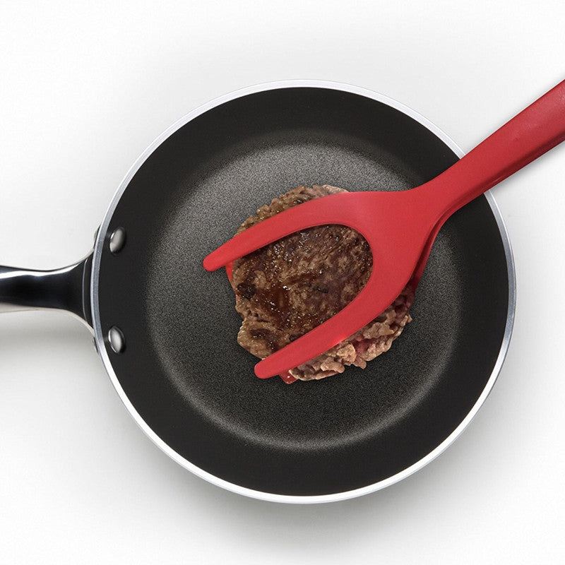 2-in-1 Grip & Flip Kitchen Tongs