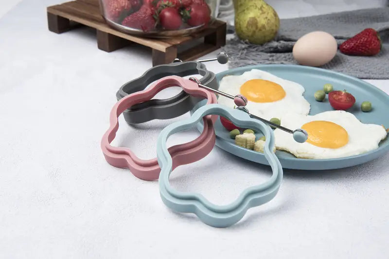 Multicolor Silicone Egg Ring Molds for Cooking (CN)