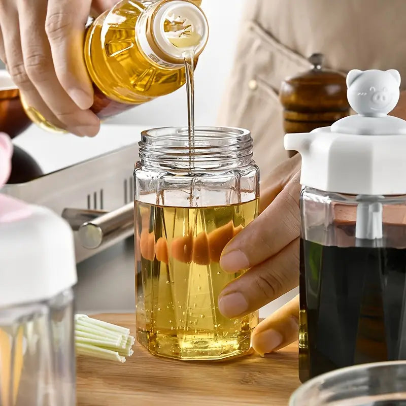 Olive Oil Dispenser Bottle with Silicone Brush for Cooking (CN)
