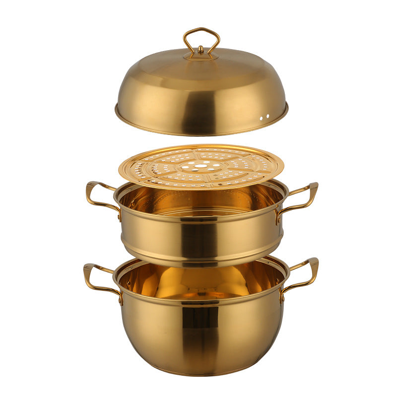 Multi-layer Stainless Steel Dual-purpose Cooking Pot