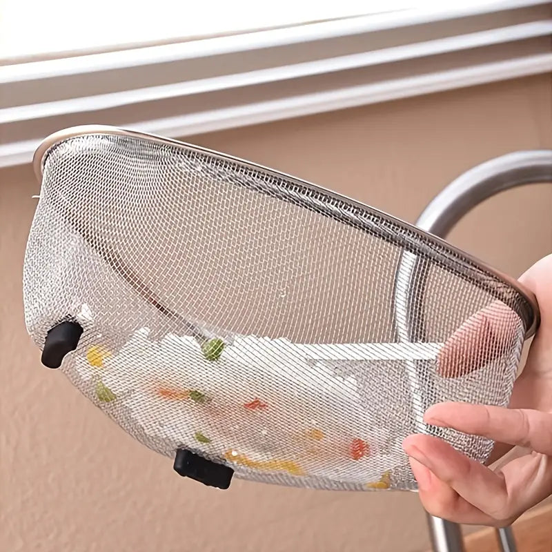 Triangular Stainless Steel Sink Drainer Basket (CN)