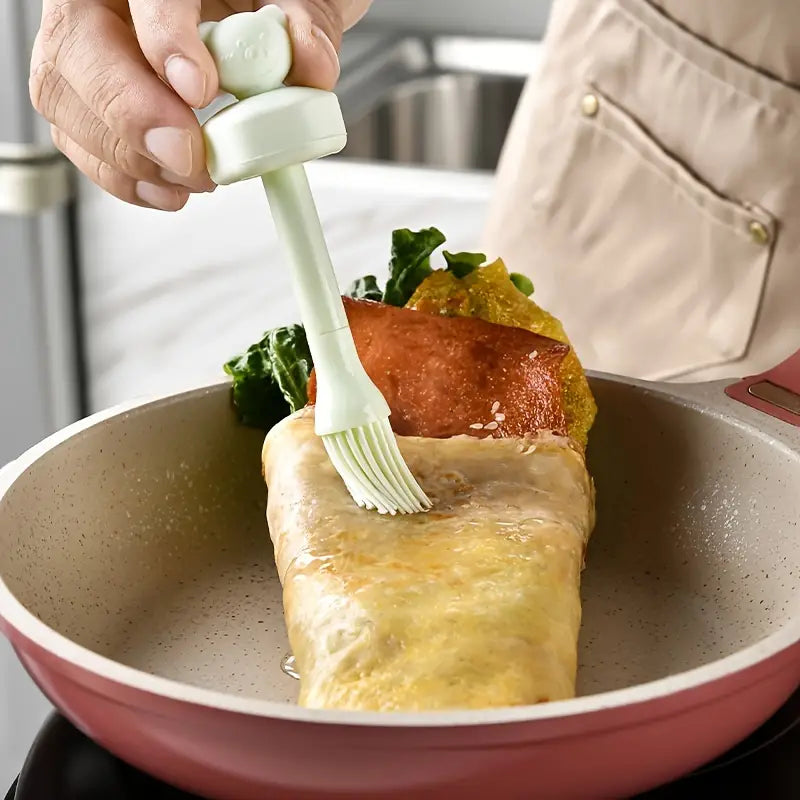 Olive Oil Dispenser Bottle with Silicone Brush for Cooking (CN)