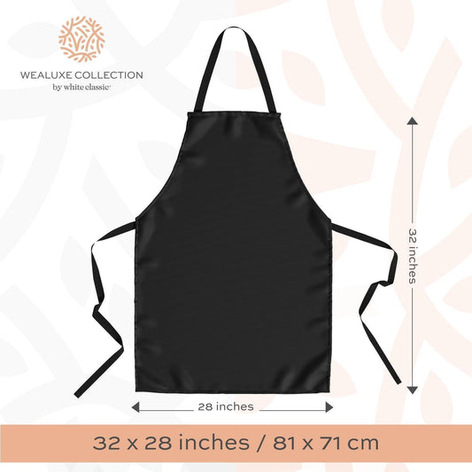 Black Chef Bib Aprons Bulk 12 Pack (US)
