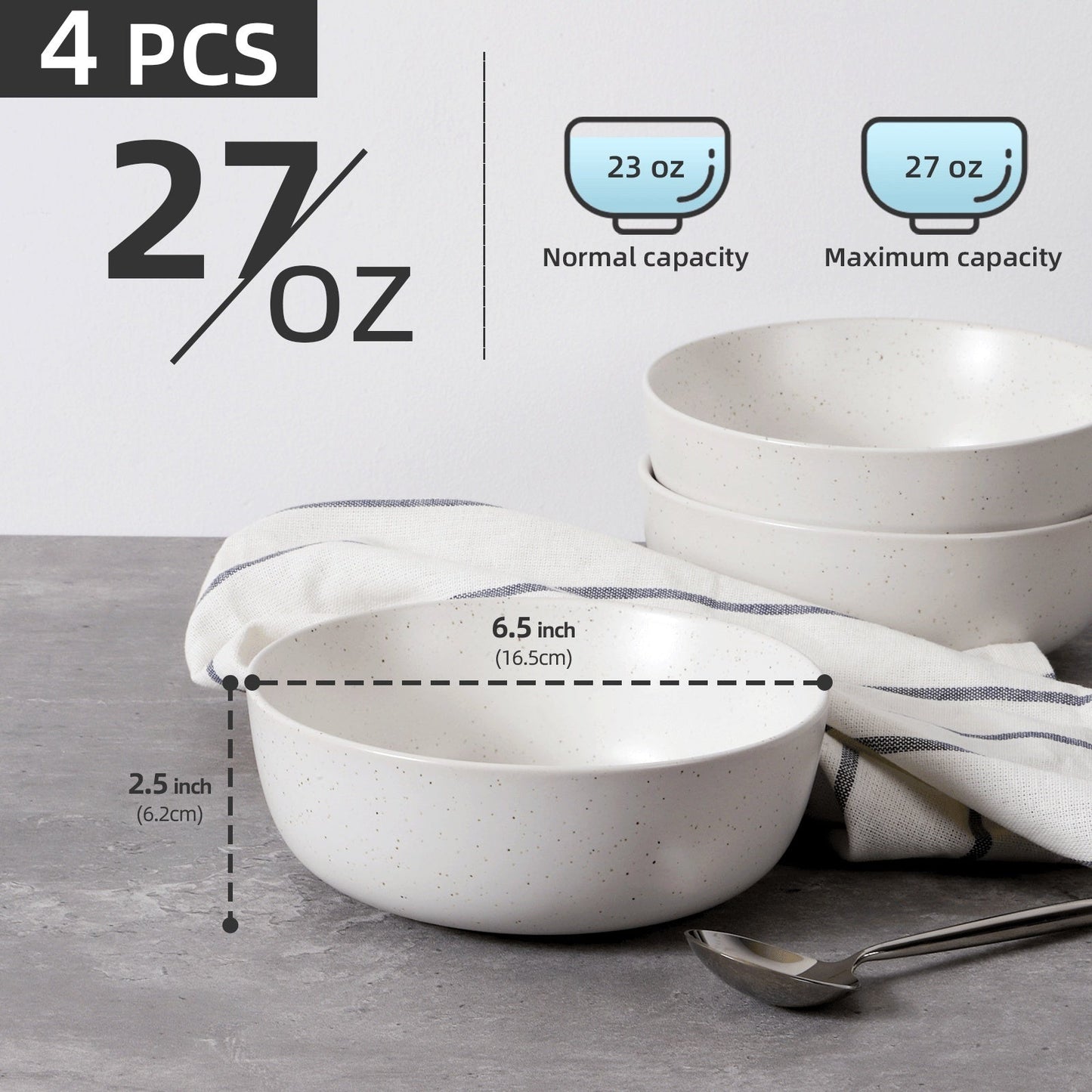 Ceramic Bowl Set 4PCS