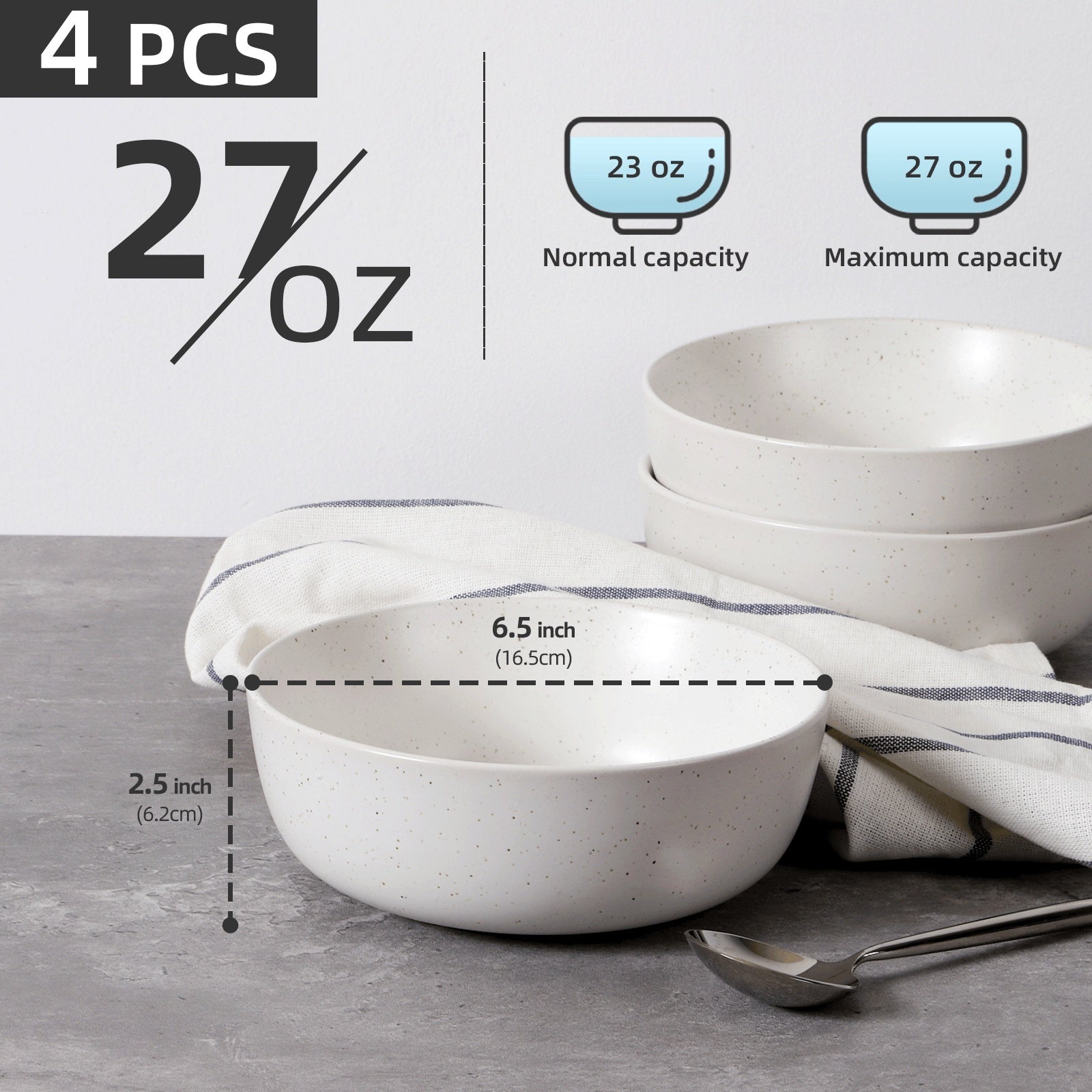 Ceramic Bowl Set 4PCS