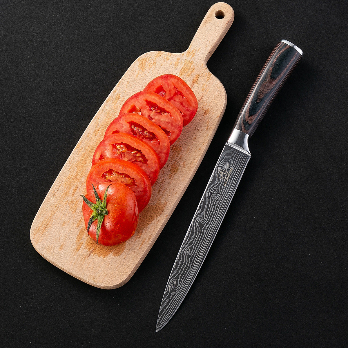 Damascus Style Kitchen Knife Set 