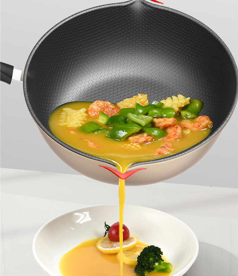 Honeycomb Wok for Induction and Gas Cooking