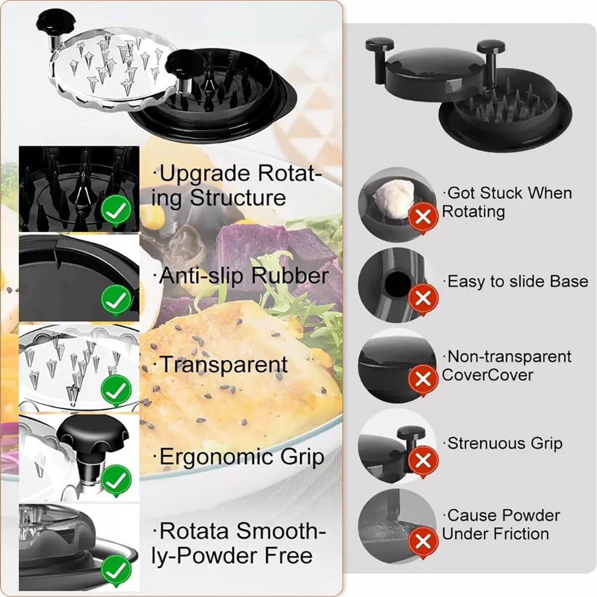 Large Chicken Shredder Tool – Twist Meat Grinder