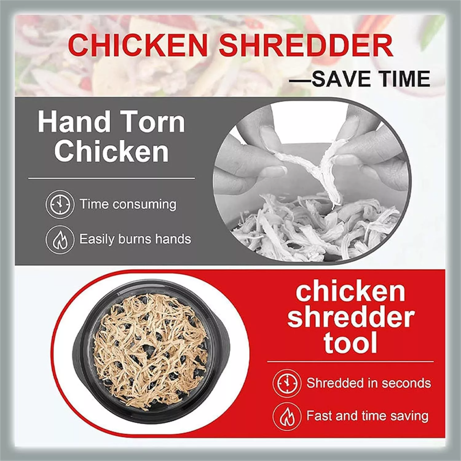 Large Chicken Shredder Tool – Twist Meat Grinder15