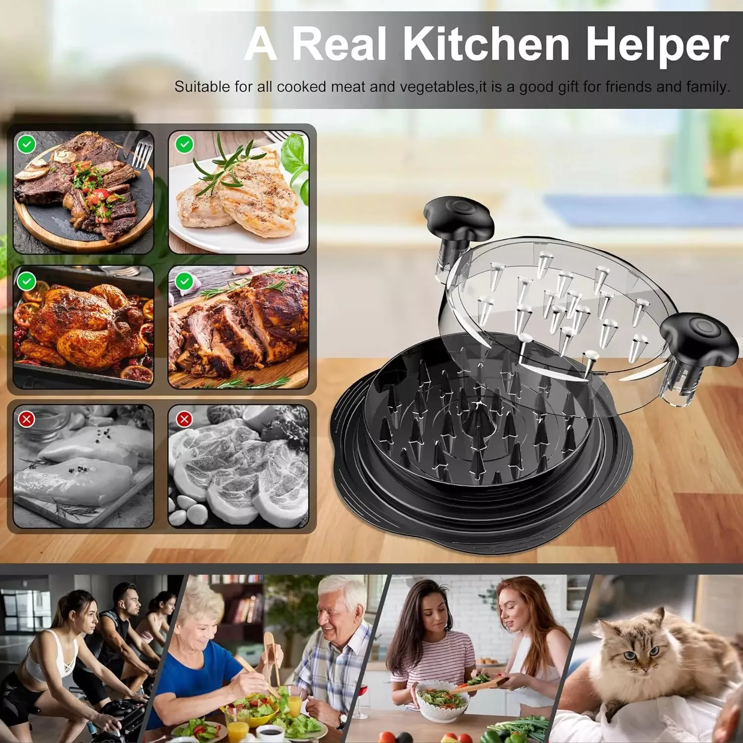 Large Chicken Shredder Tool – Twist Meat Grinder3