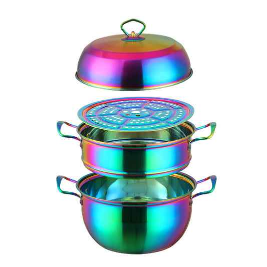 Multi-layer Stainless Steel Dual-purpose Cooking Pot
