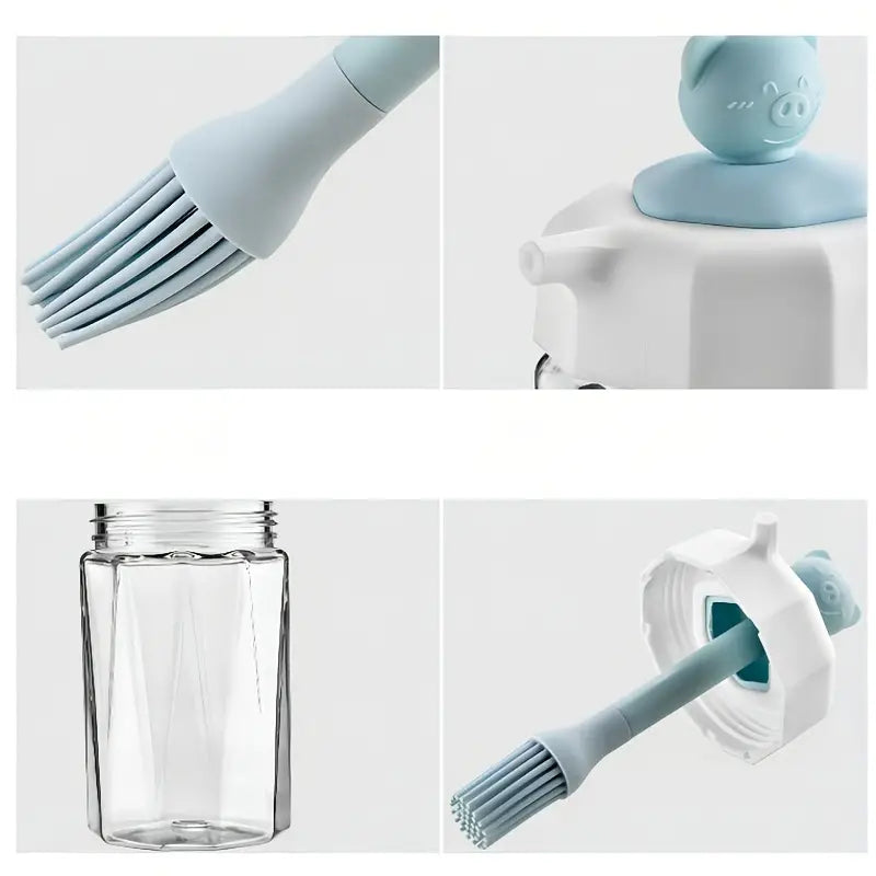 Olive Oil Dispenser Bottle with Silicone Brush for Cooking (CN)