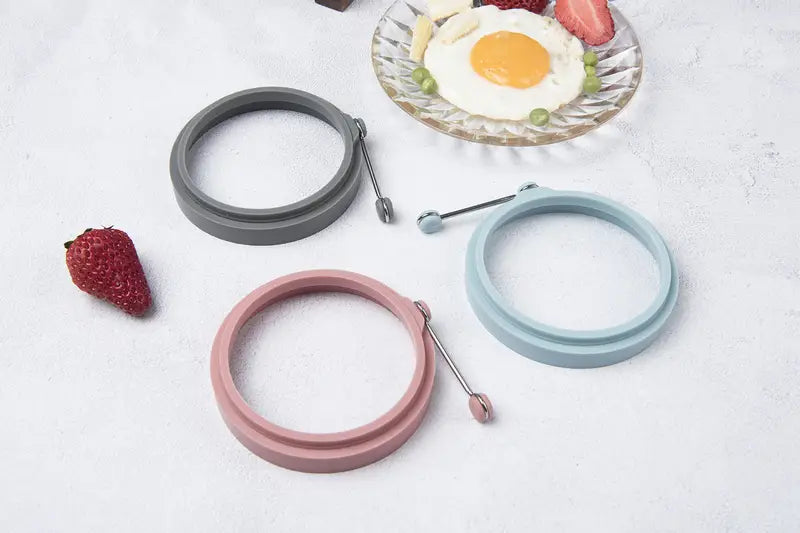 Multicolor Silicone Egg Ring Molds for Cooking (CN)