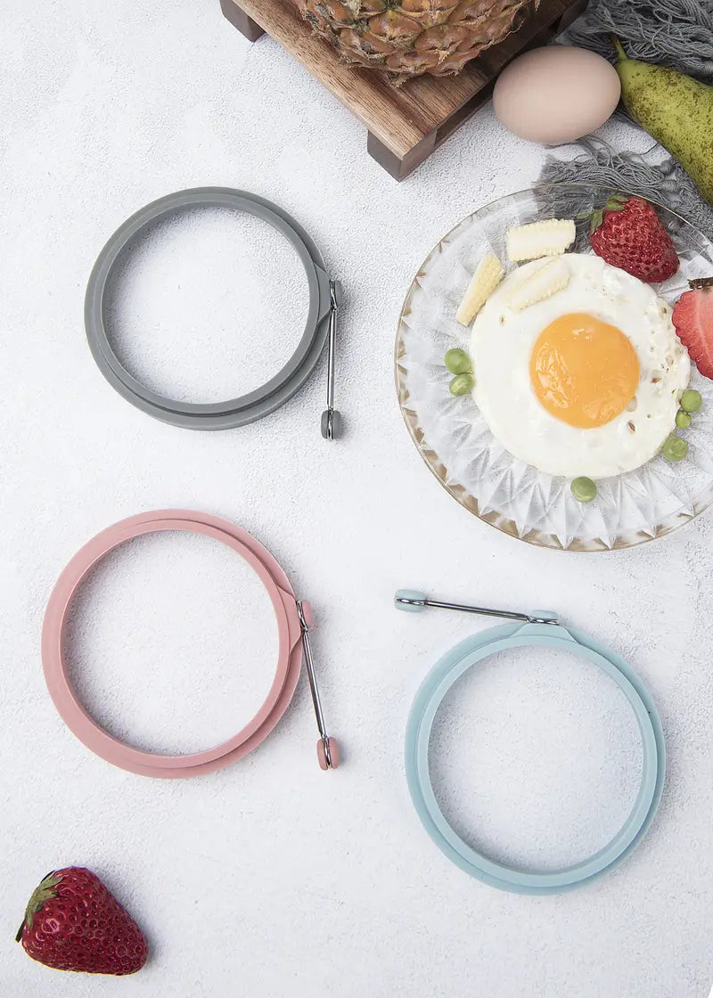 Multicolor Silicone Egg Ring Molds for Cooking (CN)