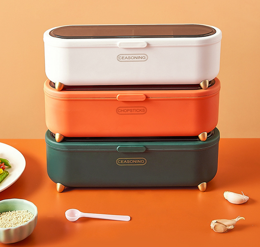 Luxury Imitation Ceramic Seasoning Box for Kitchen (CN)